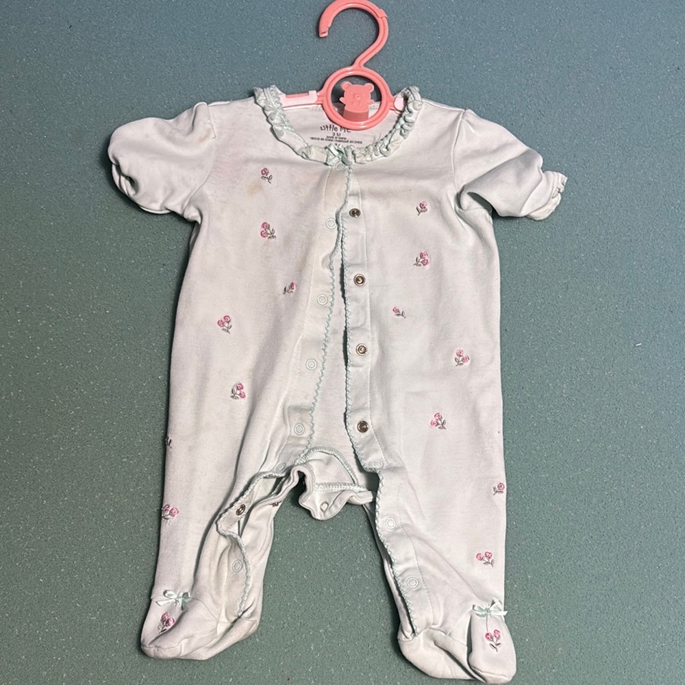 Baby One Piece with Floral Print